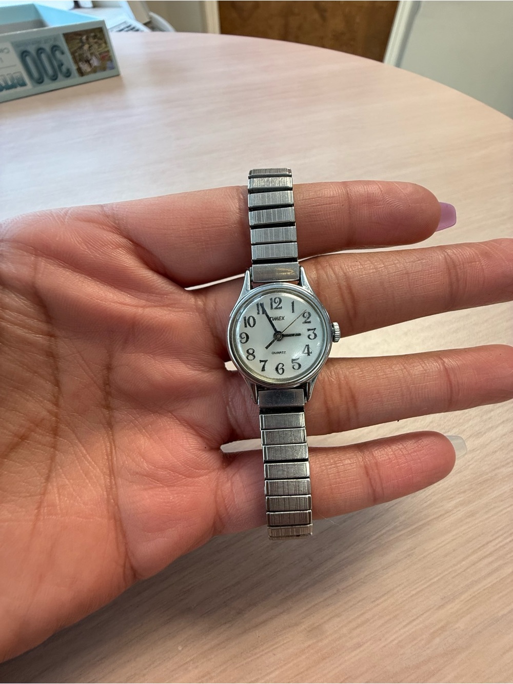 Vintage 1980s Timex "BA Cell" women's quartz dress watch